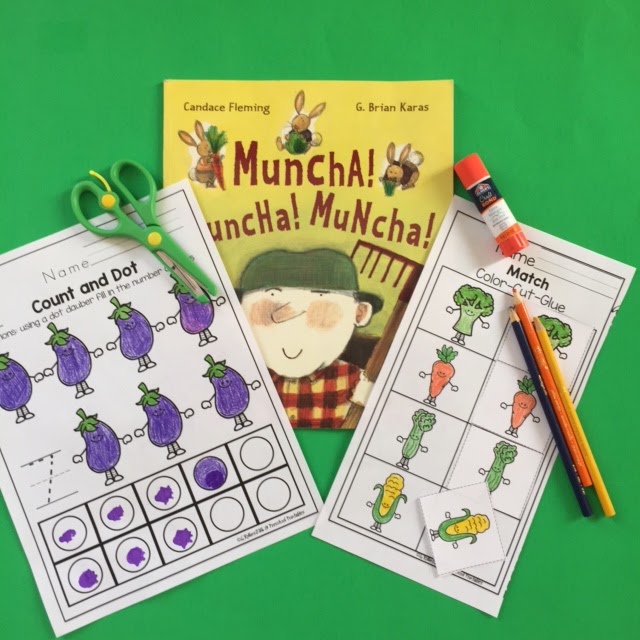 Vegetable Printable "No Prep" ~ Preschool Printables