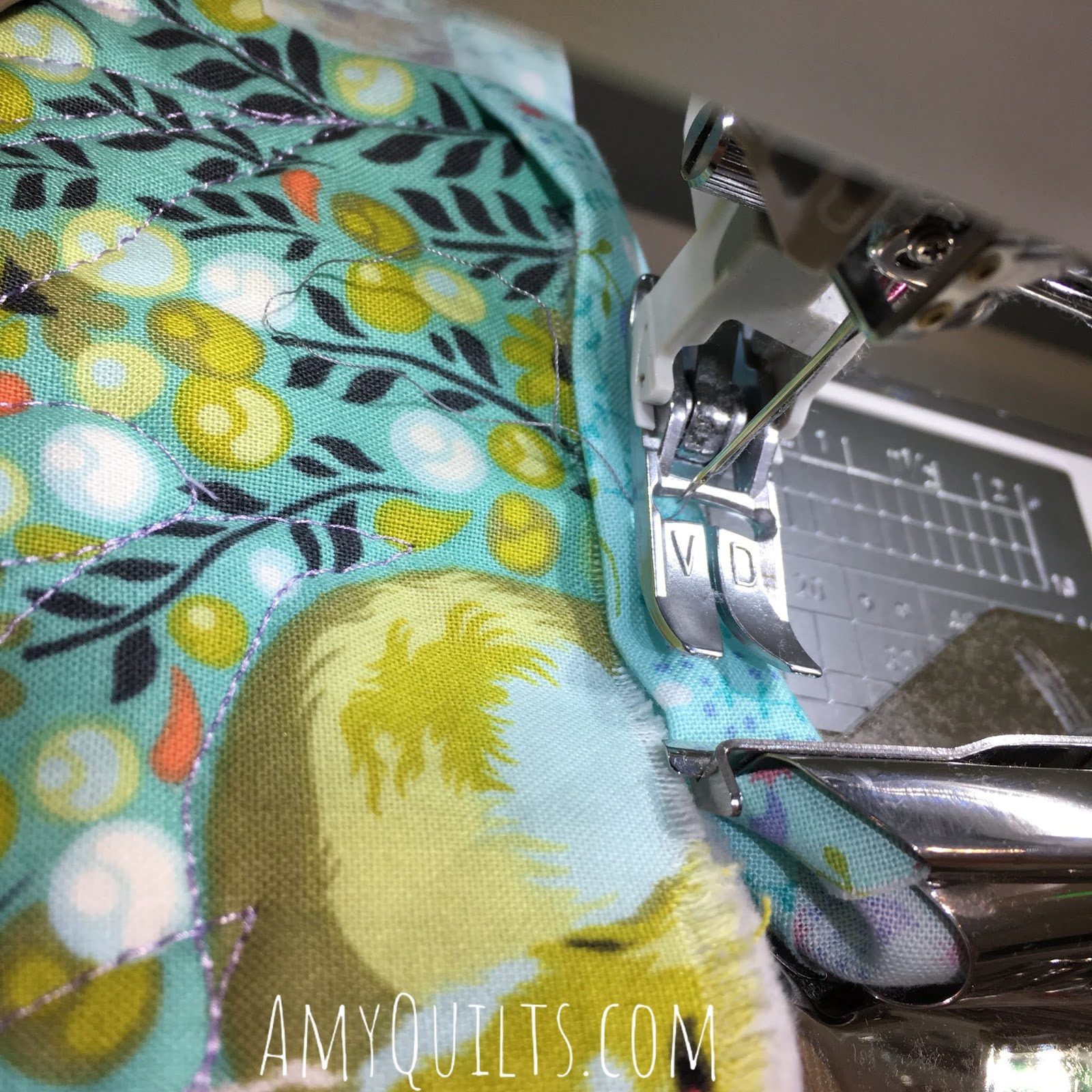 Amy's Free Motion Quilting Adventures Binding Quilts with the Janome