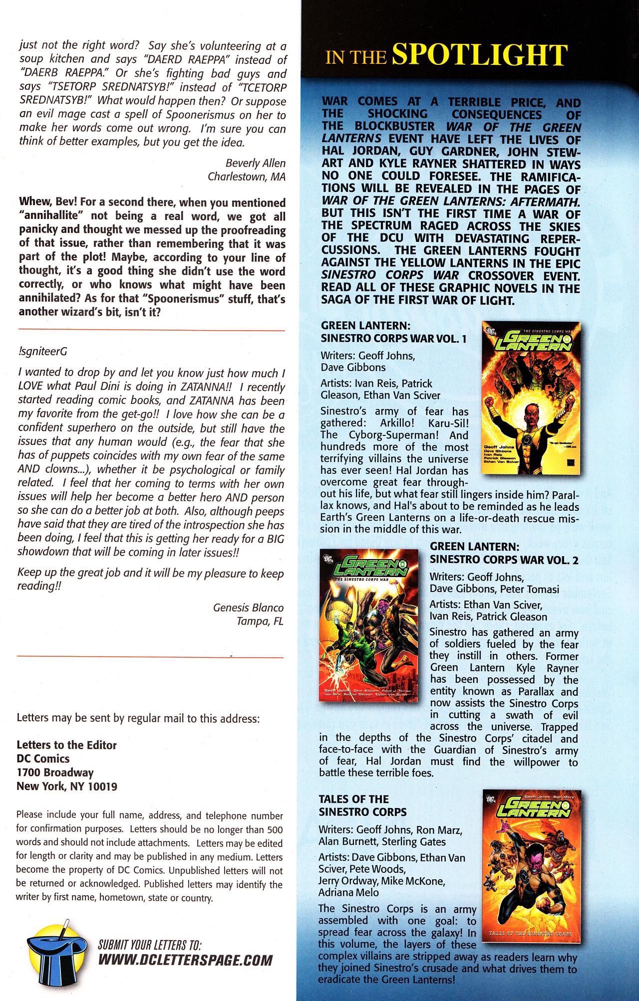 Read online Zatanna (2010) comic -  Issue #15 - 23