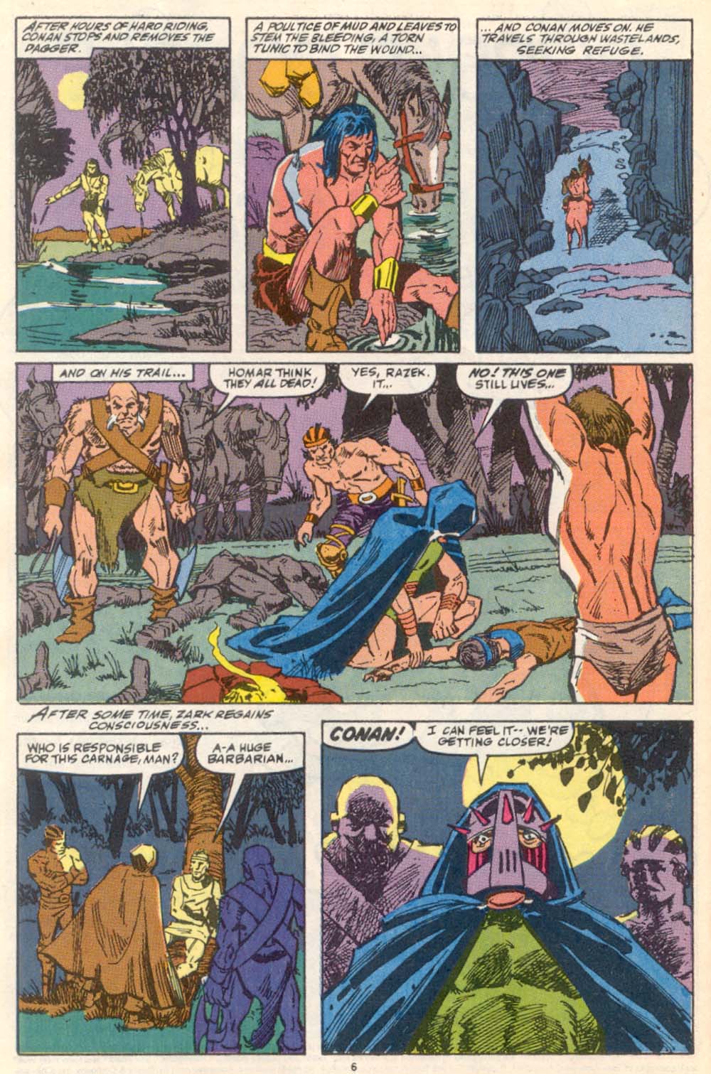 Read online Conan the Barbarian (1970) comic -  Issue #222 - 6