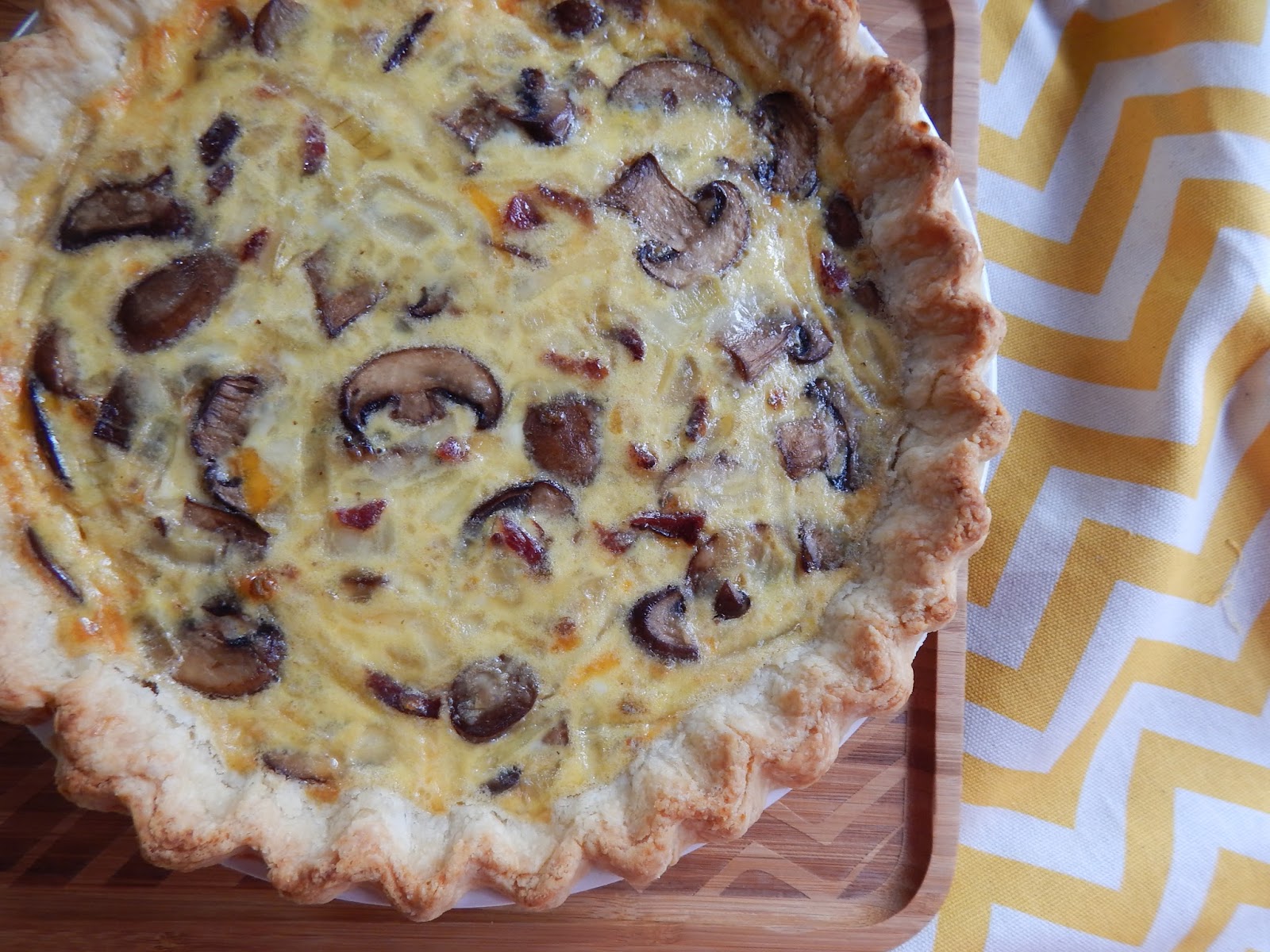The Nerdy Chef Mushroom & Caramelized Onion Quiche