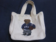 OLD RALPH LAUREN　　　　　　　　　　　　　　　TOTE BAG　　　　　　　　　　　　WITH 「POLO BEAR」　　　　　　　　　　　　　PRINTED