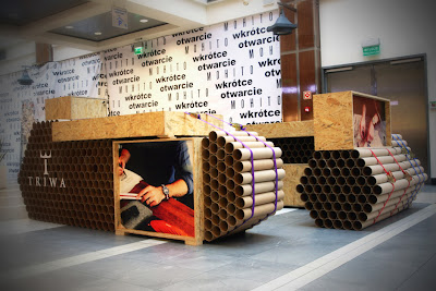 Triwa - Tubos, caixas e cinta em projeto de loja