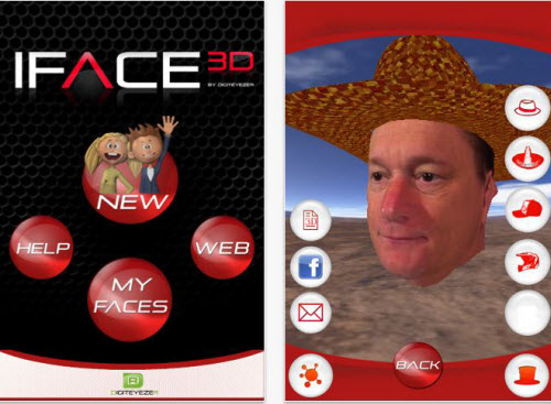iFace3D App for iPhone