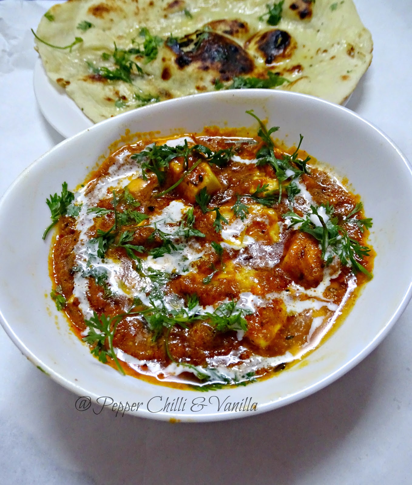 Paneer Cheese Masala Pepper, Chilli and Vanilla