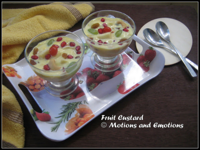 Fruit Custard / How to make Fruit Custard