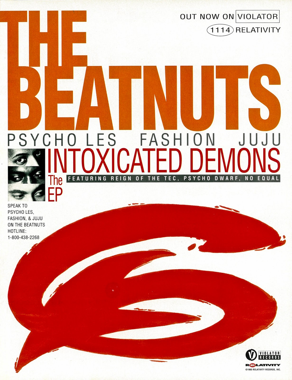 The Beatnuts Intoxicated Demons 1993 EP Advertisement