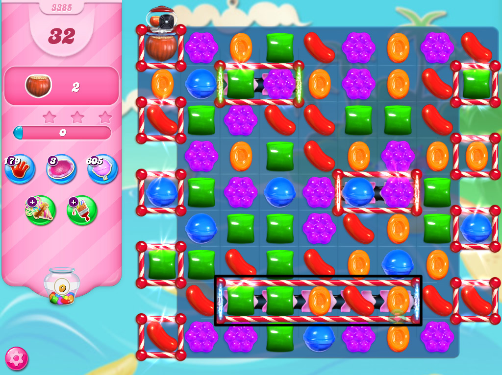 Candy Crush Saga level 3385 Candy Crush Saga level 3385