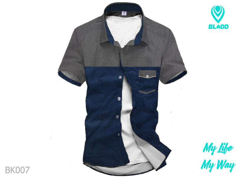 Baju Kemeja Pria Model Terbaru Distro BLADD BK007 - BAJU PRIA TERBARU BLADD