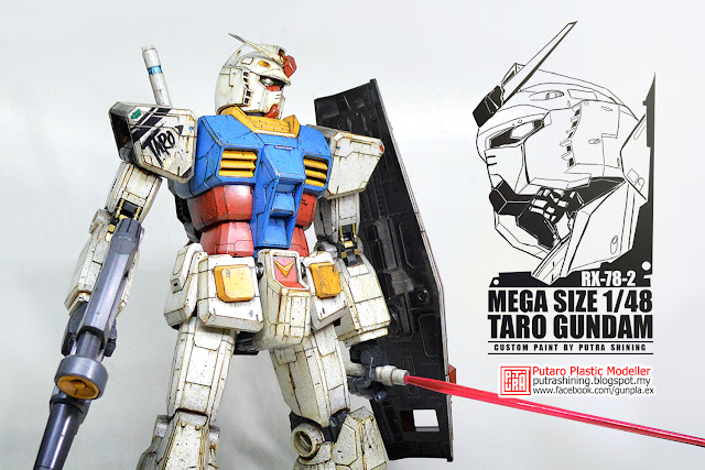 MEGA SIZE 1/48 RX-78-2 GUNDAM Custom Paint by Putra Shining