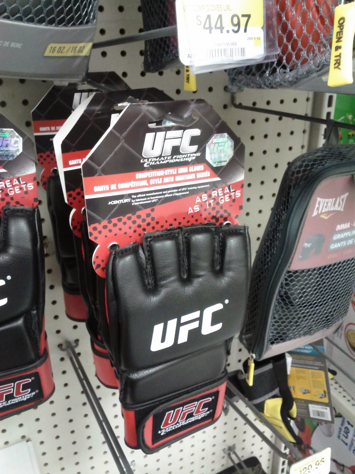 Toronto things UFC gloves at Walmart Dufferin Mall