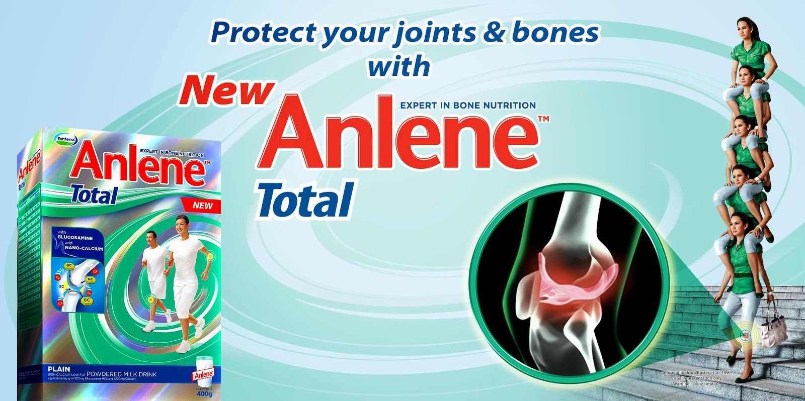Anlene Total w/ Glucosamine+NanoCalcium to Prevent Osteoporosis