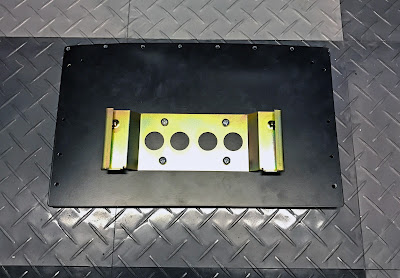 Caterham Oil Breather Bottle holder rivnutted onto blanking plate Caterham Oil Breather Bottle holder rivnutted onto blanking plate