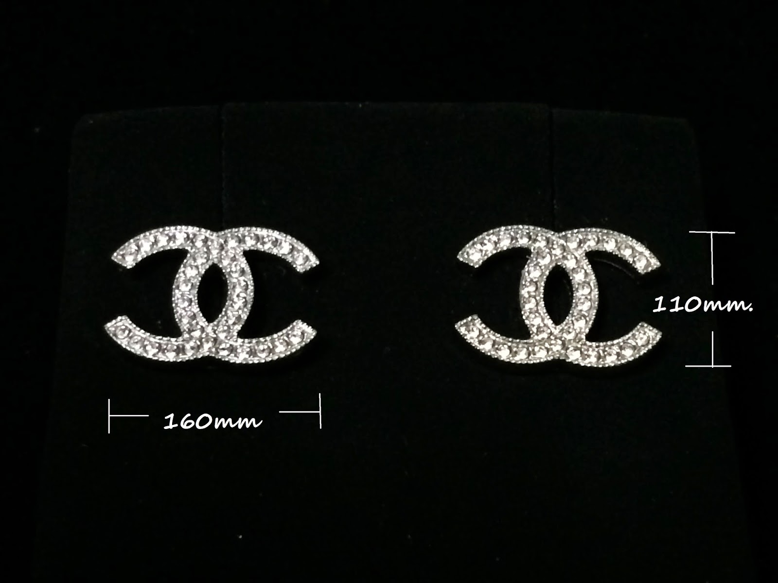 Chanel Earring Review AUTHENTIC CHANEL EARRINGS CLASSIC CC LOGO SILVER