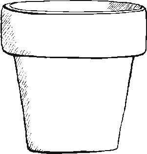 Flower Pot Coloring Pages - Flower Coloring Page