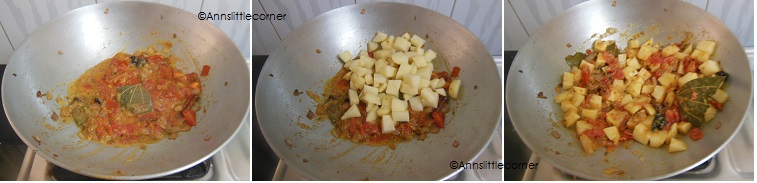 How to make Potato Kurma- Step 2