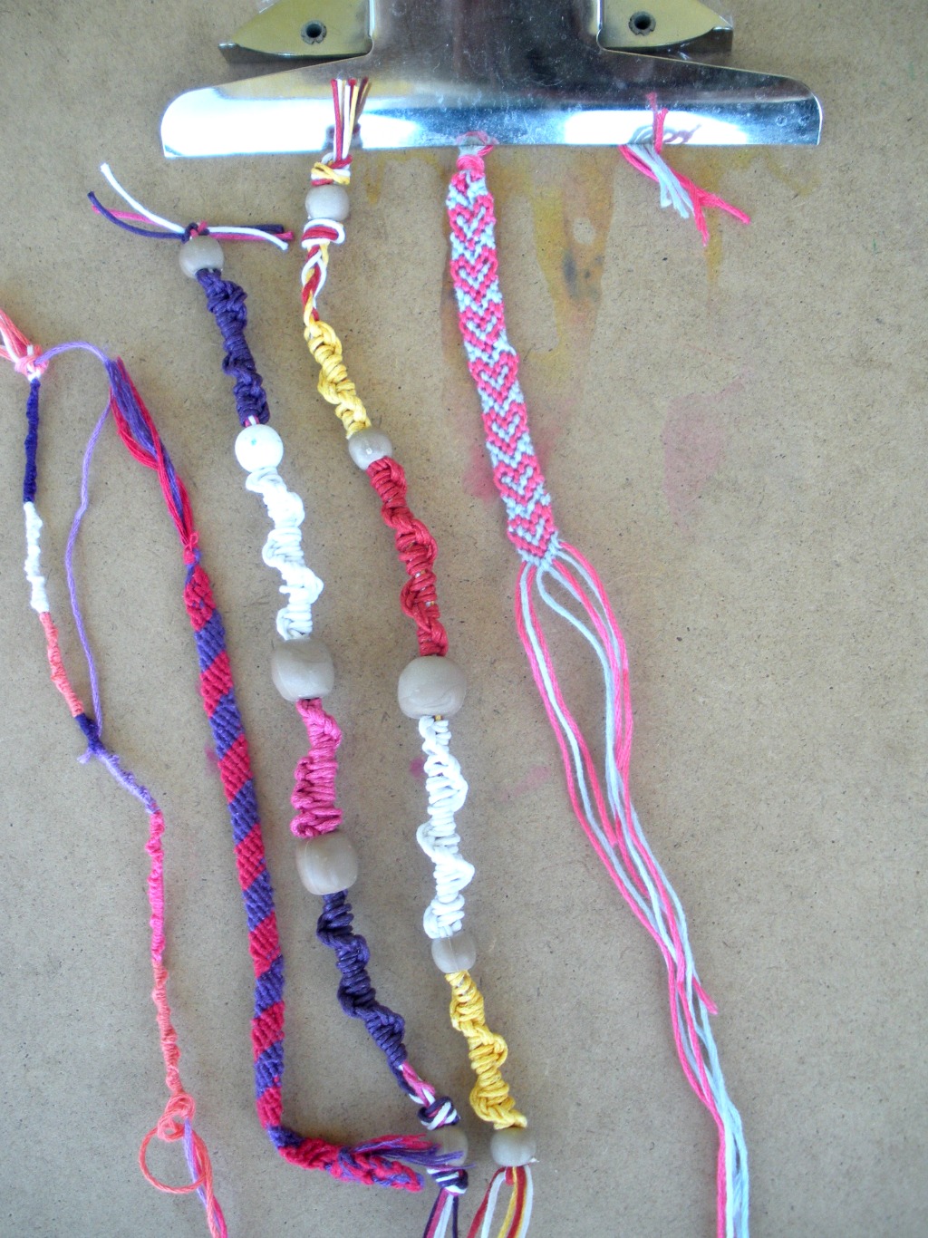 Paper Tape Pins How To Make A Simple Knot Friendship Bracelet