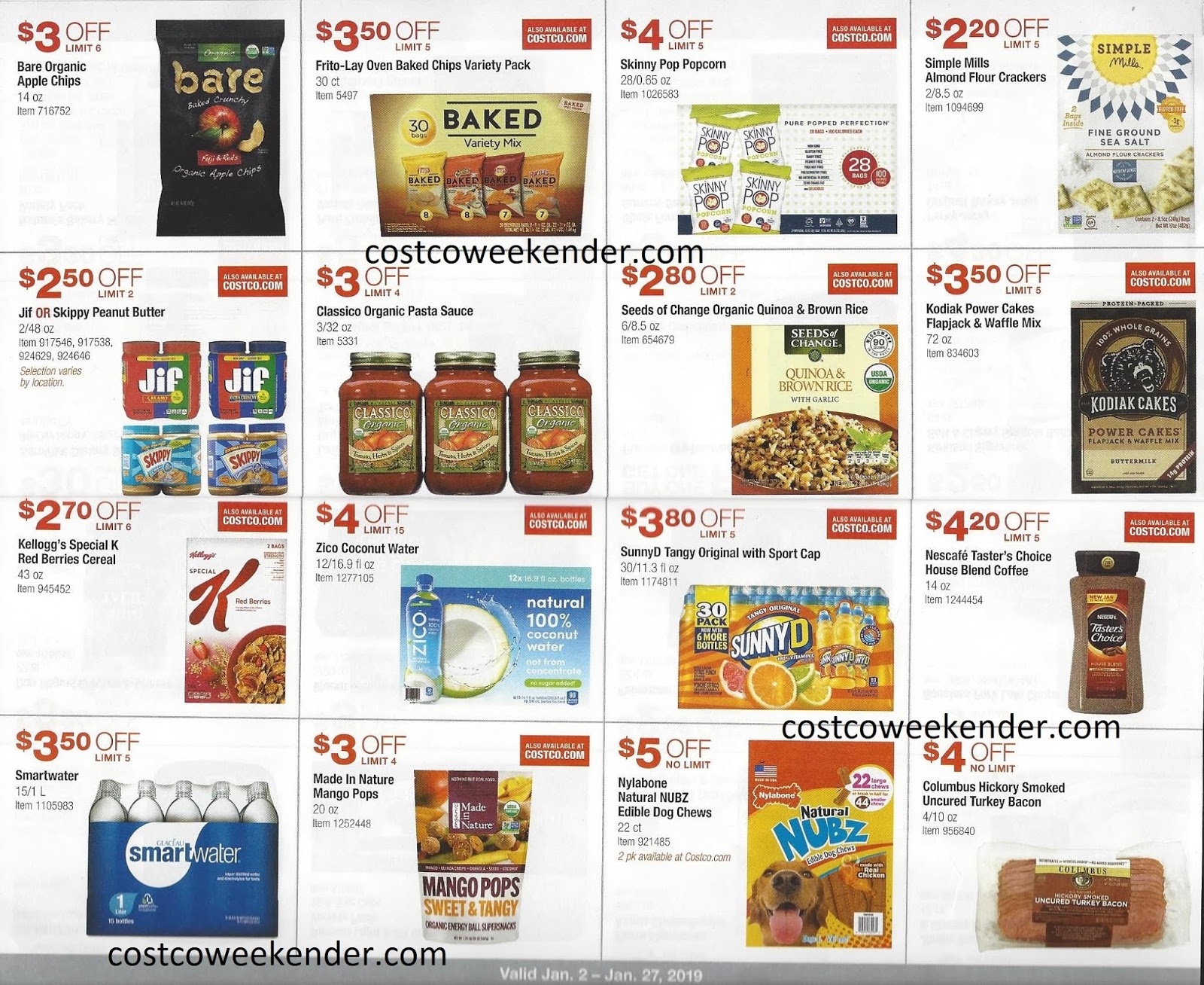 Costco January 2019 Coupon Book | Costco Weekender