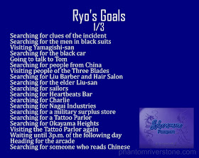 Ryo's Goals: 1/3