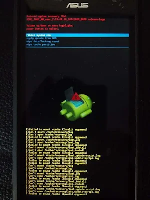 Memperbaiki Zenfone E:failed to mount /cache (Invalid argument)