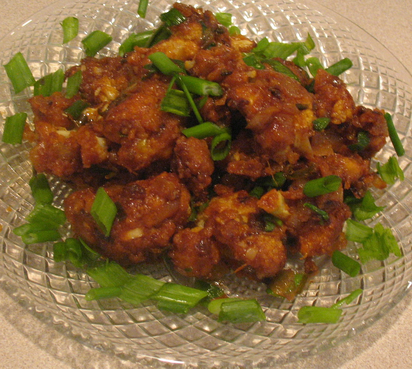 Gobi Manchurian (Spicy Cauliflower Fry) the brown eyed bookie