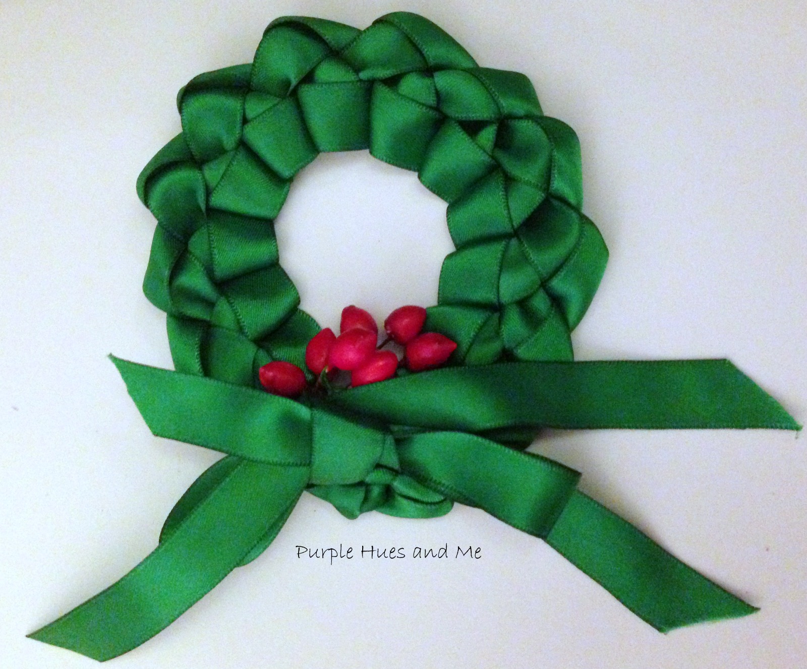 Purple Hues and Me: Making a Ribbon Lei Wreath