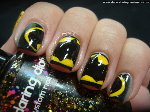 batman nail art