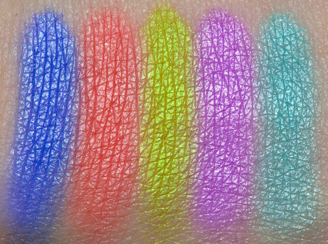 Lime Crime Makeup Aquataenia Palette swatches