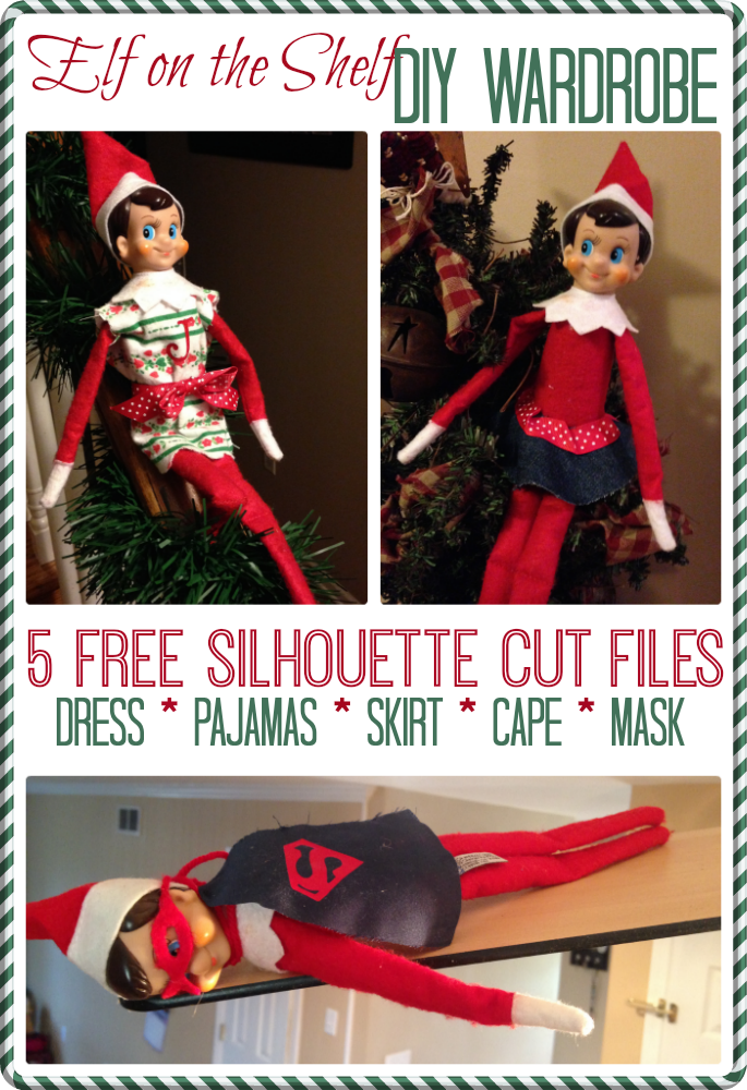 Elf On The Shelf Clothes Silhouette Tutorial Patterns Plus A HUGE 
