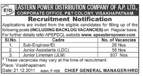 Eastern power distribution company deals