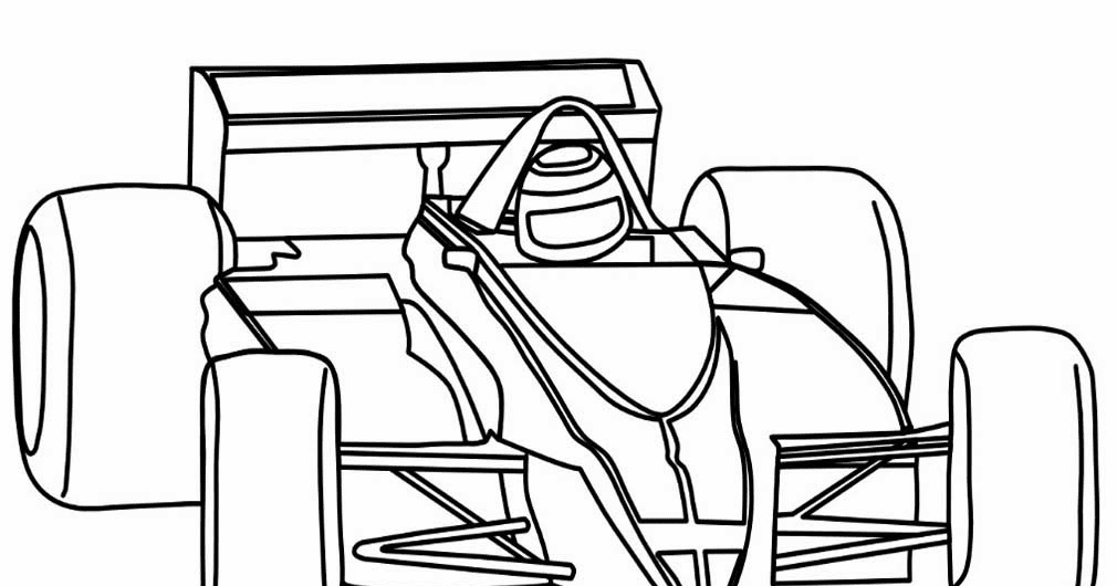 Gambar Mewarnai Gambar Mobil Balap Untuk Anak