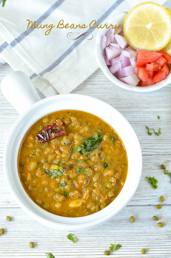 Whole Mung Beans Curry / Mung Beans Curry