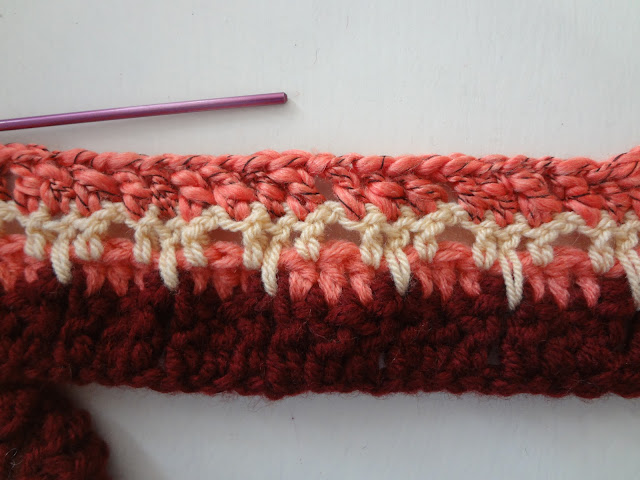 Crochet Bohemian Scarf  - free pattern