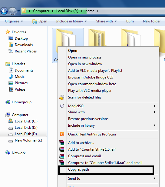 How to copy path of any file & folder in Windows 7 Technical Beats