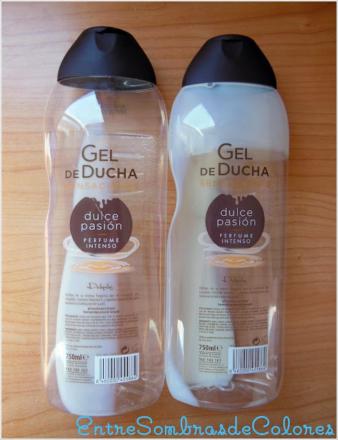 gel ducha dulce pasión Deliplus (Mercadona)