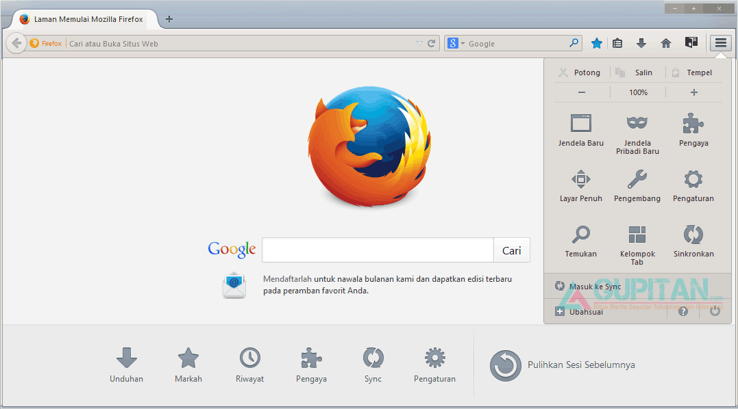 Download Mozilla Firefox 31 Stable Terbaru