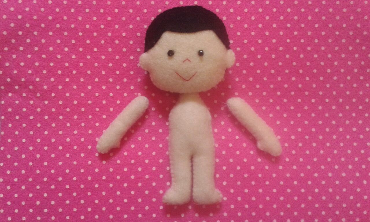 Pola Baju Boneka Flanel