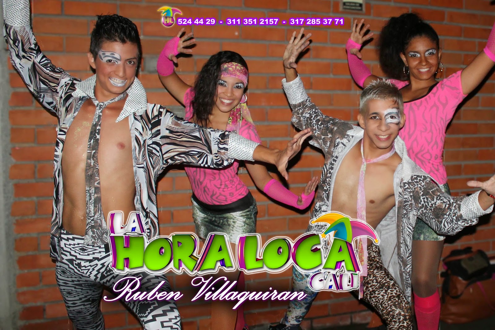 Show Hora Loca animal print, quince años