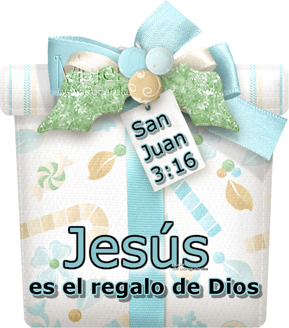 Postal cristiana de Jesús regalo de Dios