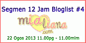 Segmen 12 Jam Bloglist # 4 Mialiana.com