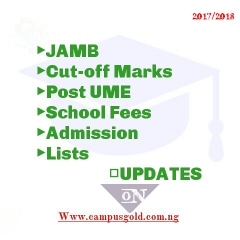  FUOTUOKE 2017/18 FIRST ADMISSION LIST  RELEASED 