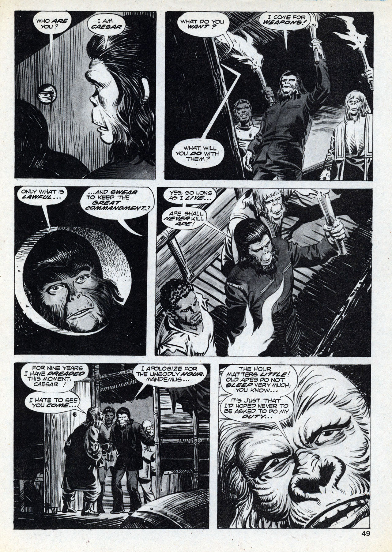 Read online Planet of the Apes comic -  Issue #23 - 49
