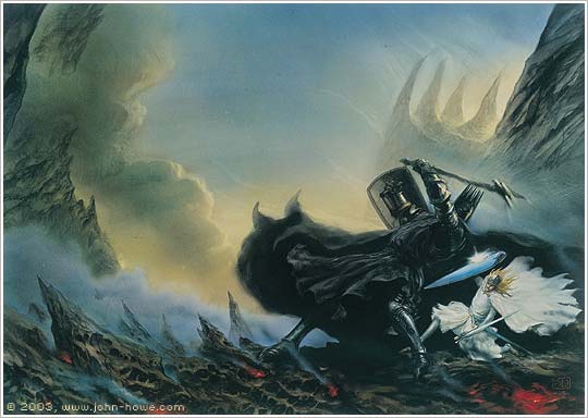 Under His Blow by John Howe  Middle earth art, Tolkien artwork
