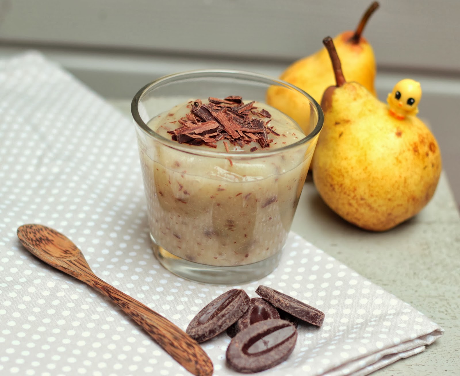 Compote de poires façon stracciatella ★ ★ ★ dès 12 mois CAMELIE