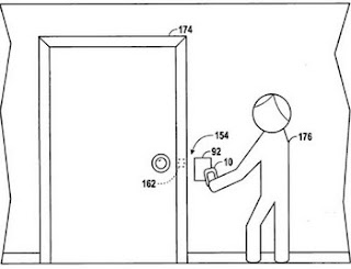 Apple patent for iPhone Combination Lock replaces conventional key with an electronic "iKey" 2