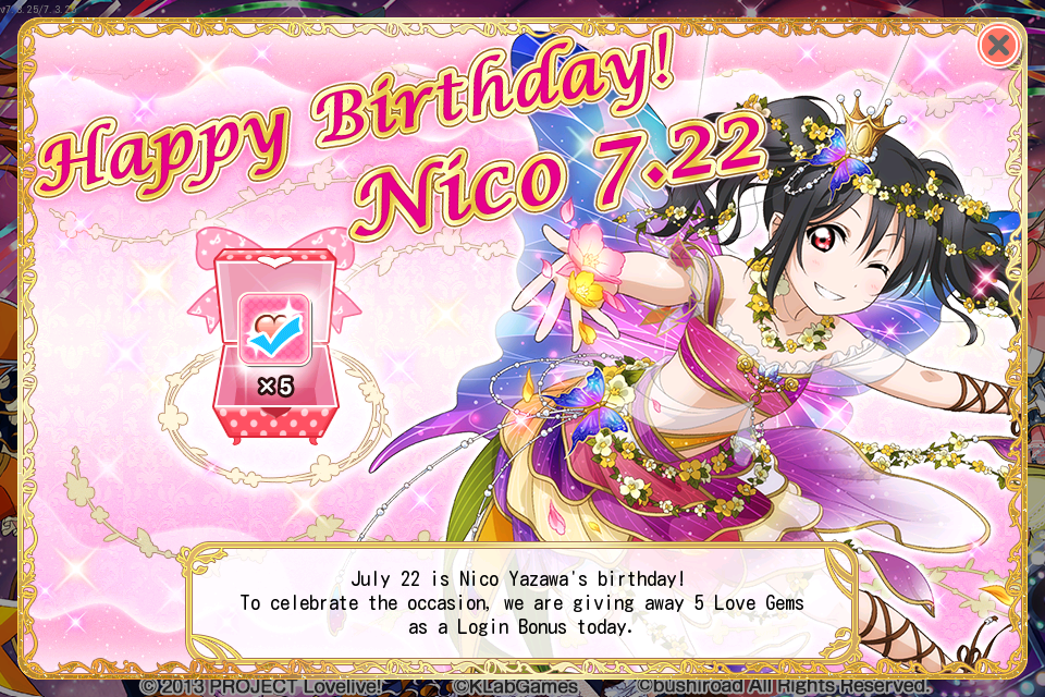 Happy Birthday Nico!!! (7/22)