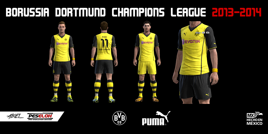 Borussia Dortmund Home Champions League 2013-14 | ABIEL KITS