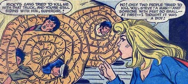 Supergirl #6, Loft insulation - the street gang's deadliest enemy