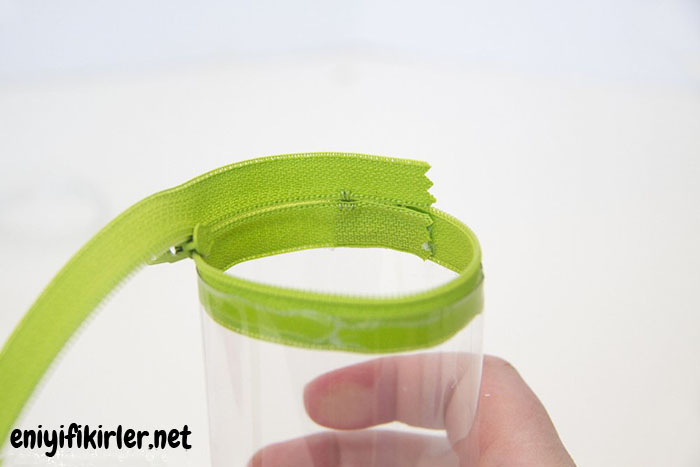 Pet Şişeden Fermuarlı Kalem Kutusu diy bottle pencil case