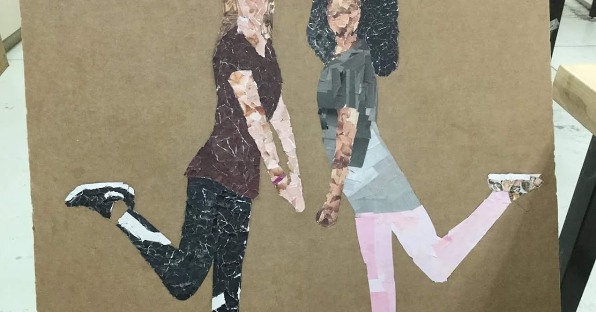 Adventures of a Middle School Art Teacher Collage Project 8th grade